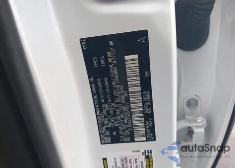 2022 Lexus Nx 350 Premium z USA, uszkodzony, nr VIN 2T2GGCEZ2NC012551